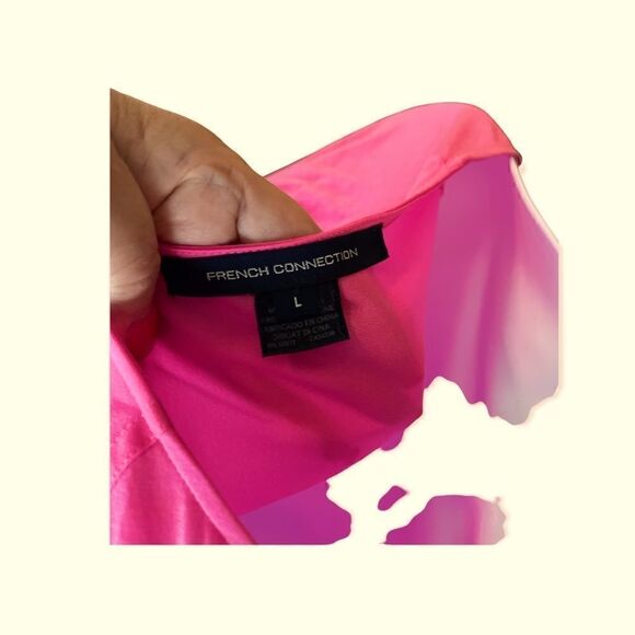 𝅺FRENCH connection long sleeve blouse size large - Picture 2 of 3